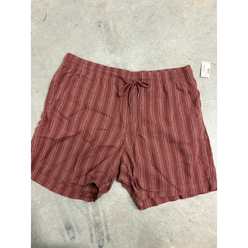 Aeropostale Women's Striped All Day Jogger Shorts, Above‎ The Knee, Size Large